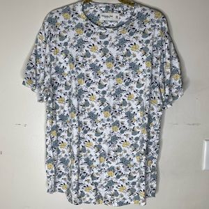 ABERCROMBIE & FITCH Soft A&F Tee Multicolored Crew Neck Floral T Shirt Size XXL